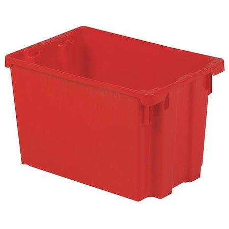 Hang & Stack Storage Bin, Plastic, Red, 12 1/8 in H, 13 in W, 19 1/2 in L MPN:SN2013-12 RED