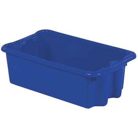 Hang & Stack Storage Bin, Plastic, Blue, 7 7/8 in H, 14 1/8 in W, 24 in L MPN:SN2414-8 BLUE