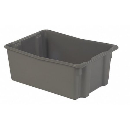 Hang & Stack Storage Bin, Plastic, Gray, 10 1/2 in H, 18 3/4 in W, 26 1/8 in L MPN:SN2618-10 GREY