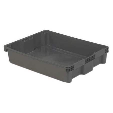 Hang & Stack Storage Bin, Plastic, Gray, 6 1/8 in H, 22 1/2 in W, 29 5/8 in L MPN:SN3022-6 GREY