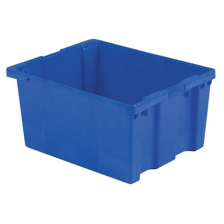 Hang & Stack Storage Bin, Plastic, Blue, 15 1/8 in H, 24 in W, 30 1/8 in L MPN:SN3024-15 Blue