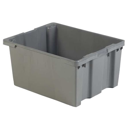 Hang & Stack Storage Bin, Plastic, Gray, 15 1/8 in H, 24 in W, 30 1/8 in L MPN:SN3024-15 Gray