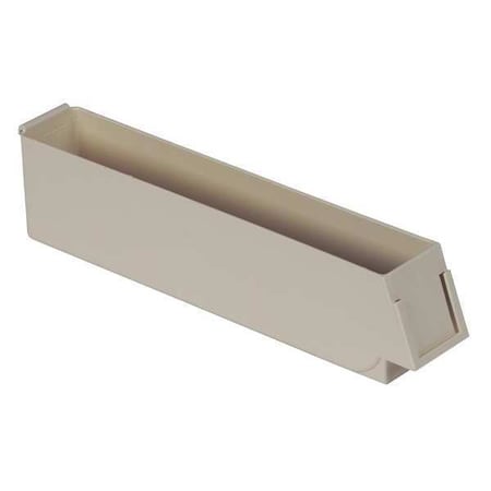 Storage Bin, Plastic, Light Beige, 2 7/8 in H, 2 in W, 12 in L MPN:UDB1203-2 Lt Beige