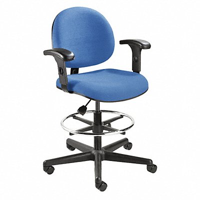 Chair 300 lb wt. Cap. Blue Seat MPN:V4507HC-BL-AV