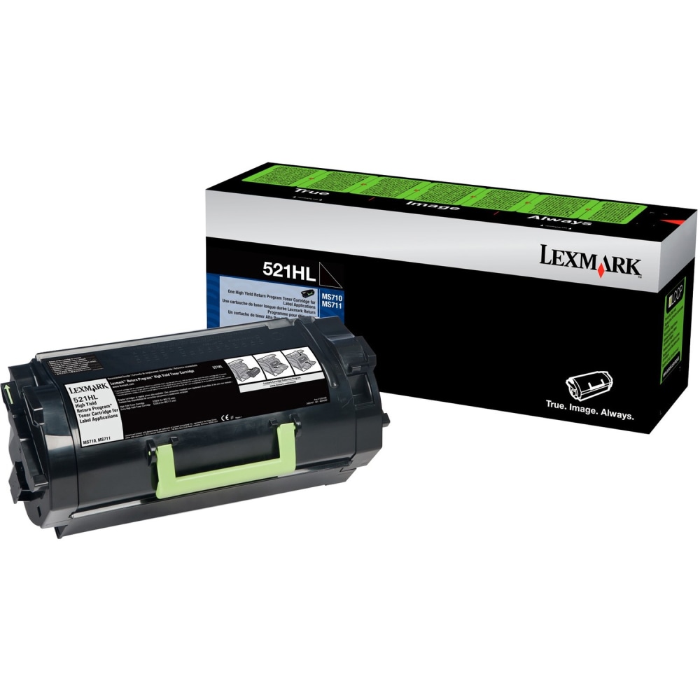 Lexmark 520HAL Original High Yield Laser Toner Cartridge - Black Pack - 25000 Pages MPN:52D0HAL