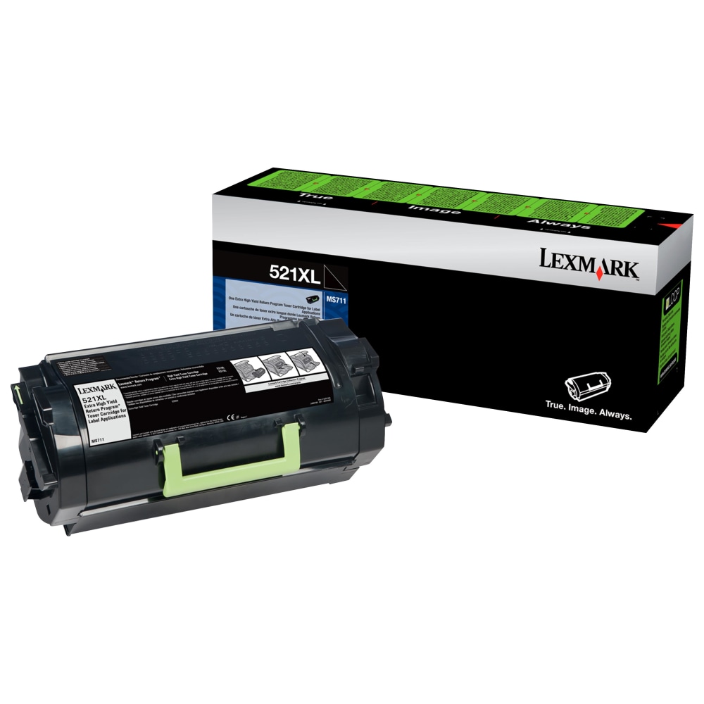 Lexmark Original Extra High Yield Laser Toner Cartridge - Black - 1 Pack - 45000 Pages MPN:52D0X07