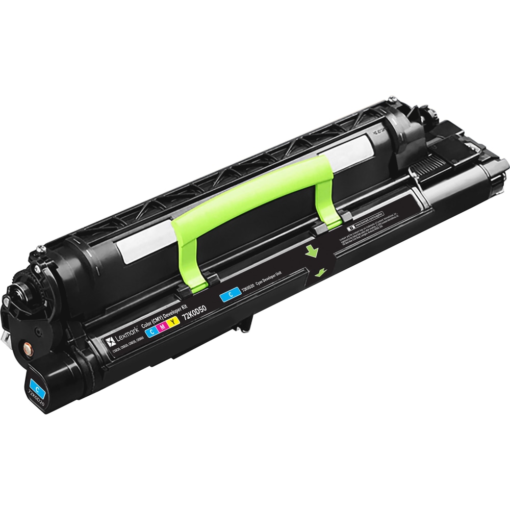 Lexmark Cyan Developer Unit - 300000 Pages - Laser - Cyan MPN:72K0D20