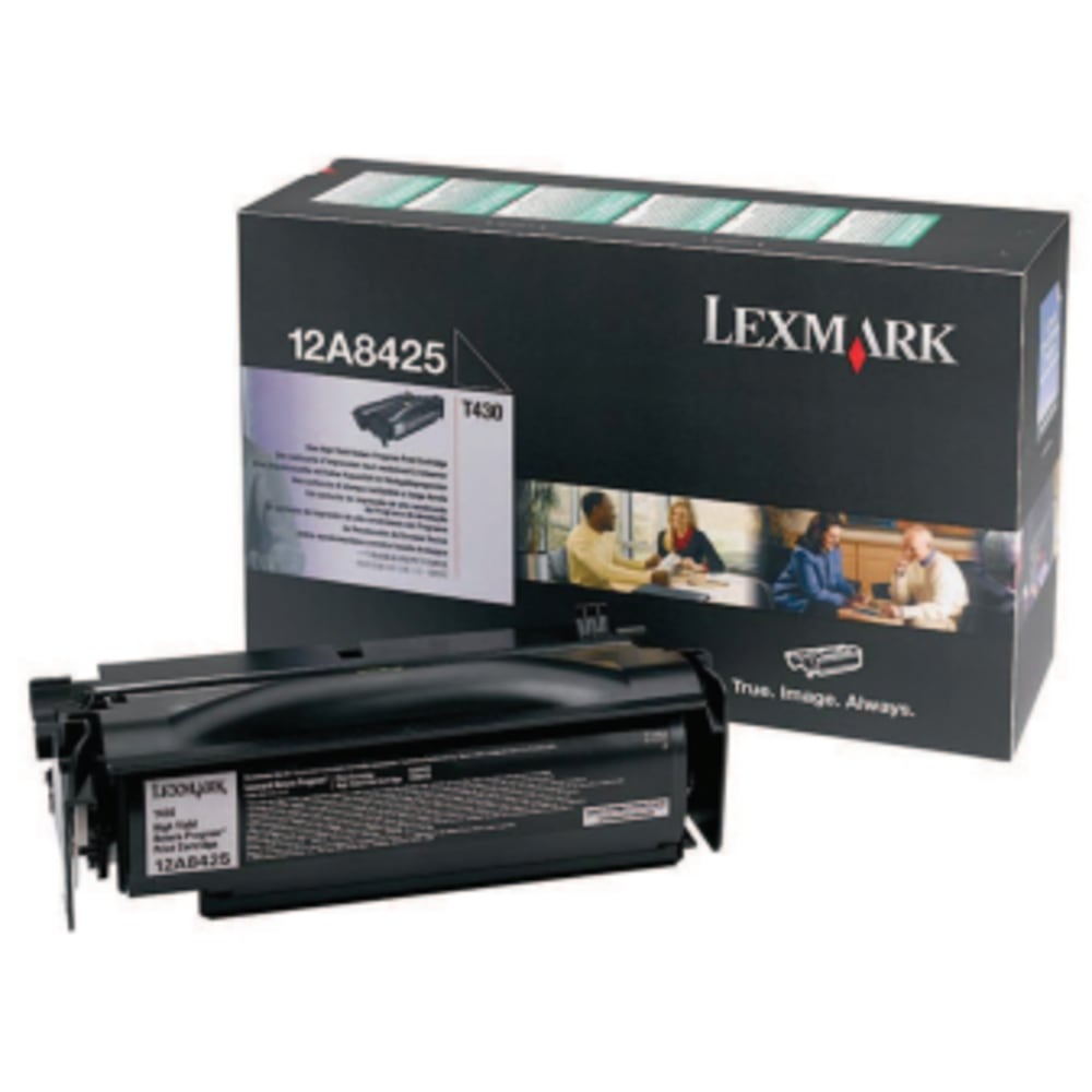 Lexmark 12A8425 High-Yield Return Program Black Toner Cartridge MPN:12A8425