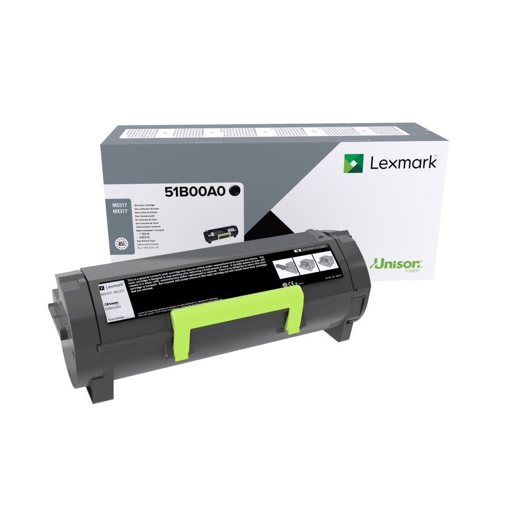 Lexmark 51B00A0 Black Toner Cartridge MPN:51B00A0