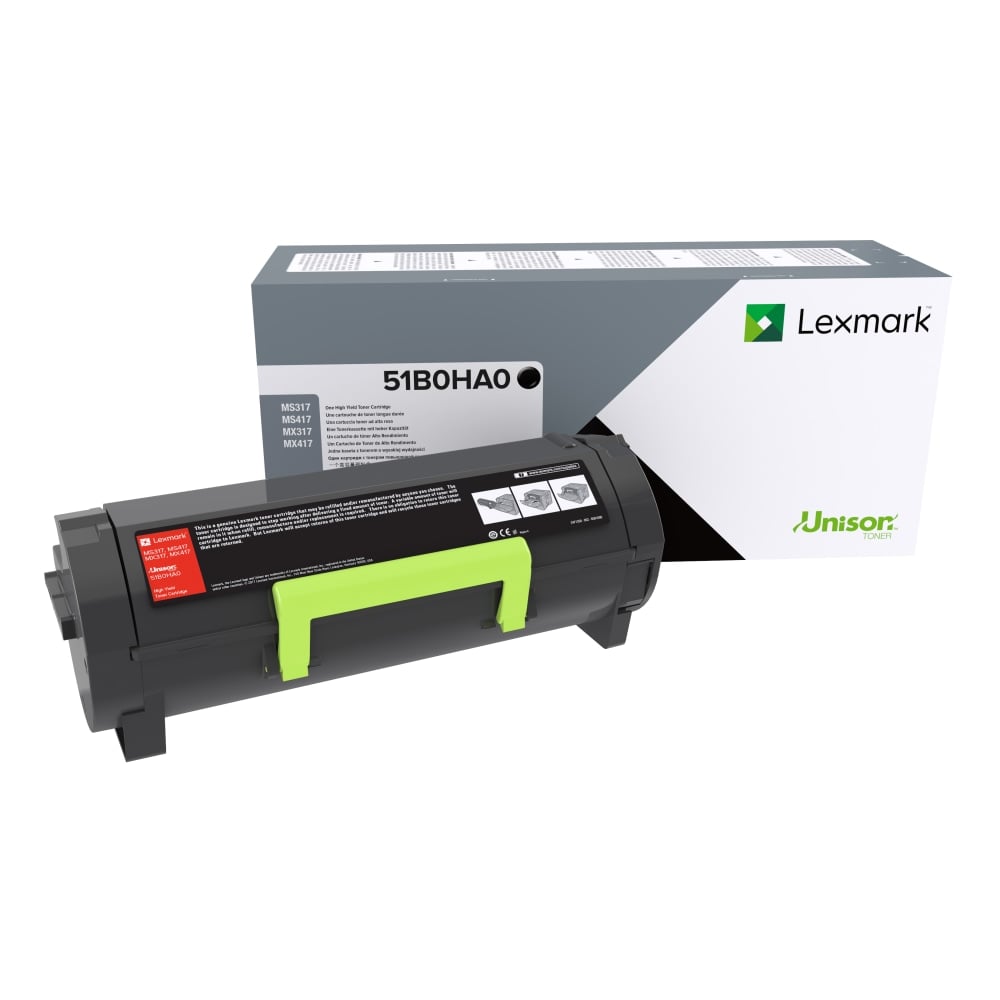 Lexmark 51B0HA0 Black High Yield Return Program Toner Cartridge MPN:51B0HA0