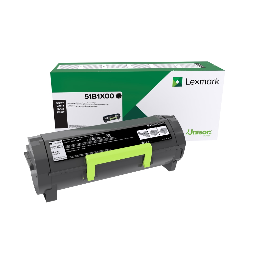 Lexmark 51B1X00 Black Extra-High Yield Return Program Toner Cartridge MPN:51B1X00