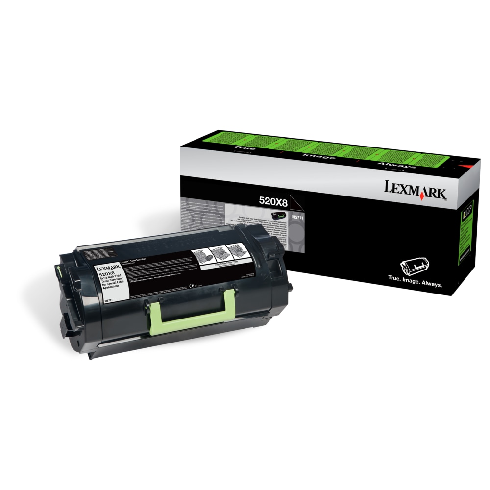 Lexmark 52D0X08 Black Extra-High Yield Duplex Label Toner Cartridge MPN:52D0X08
