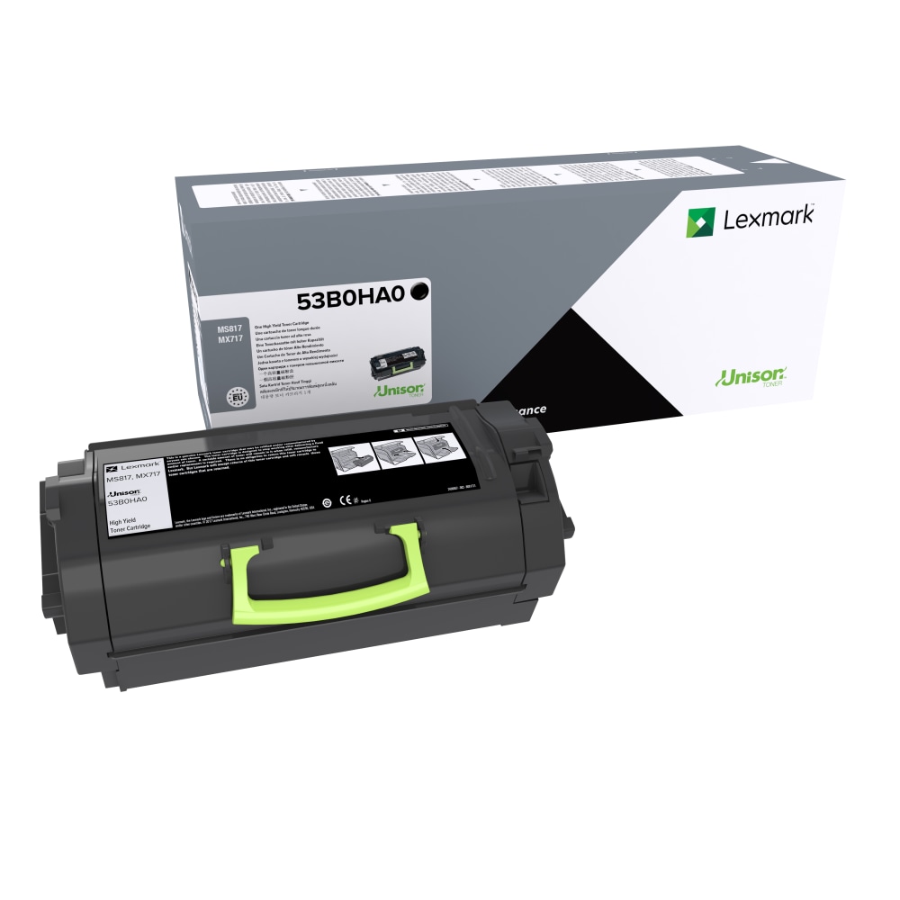 Lexmark 53B0HA0 Black High Yield Toner Cartridge MPN:53B0HA0