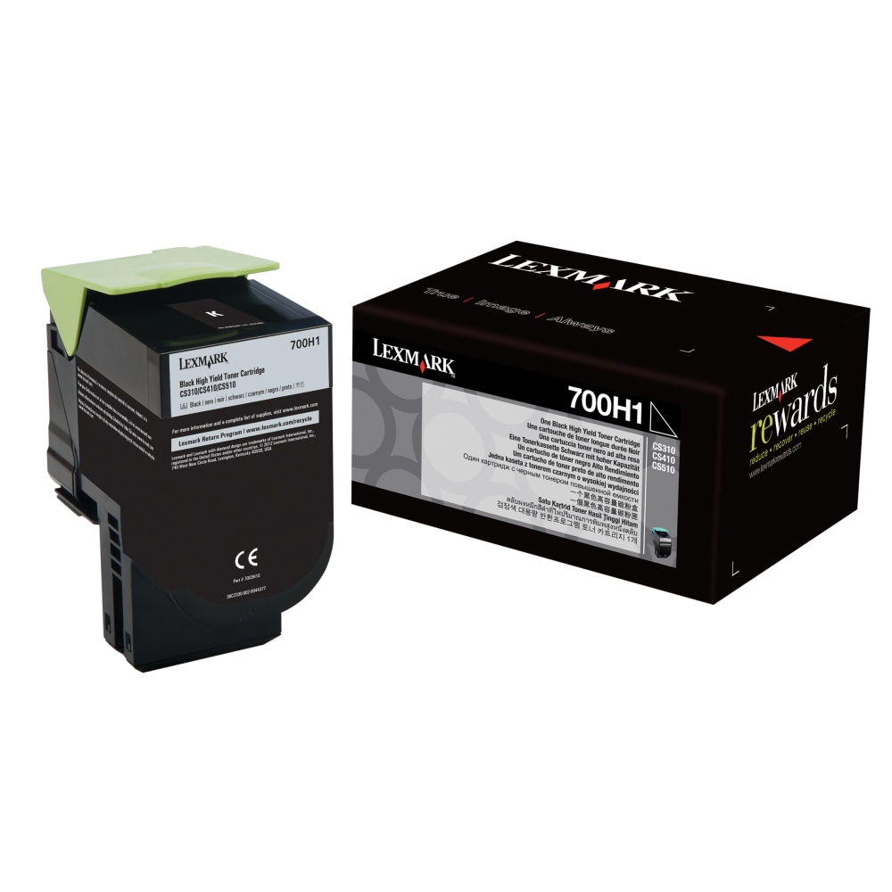 Lexmark 70C0H10 Black High Yield Toner Cartridge MPN:70C0H10