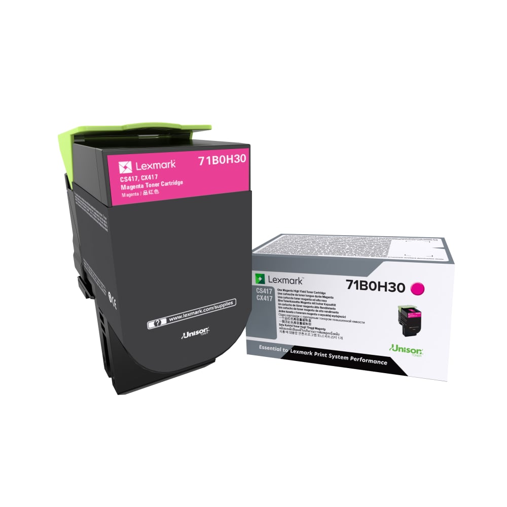 Lexmark 71B0H30 Magenta High Yield Toner Cartridge MPN:71B0H30