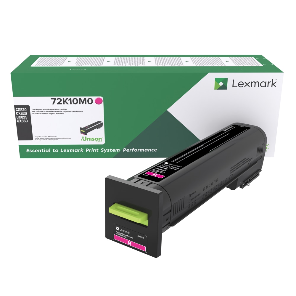 Lexmark 72K10M0 Magenta Return Program Toner Cartridge MPN:72K10M0