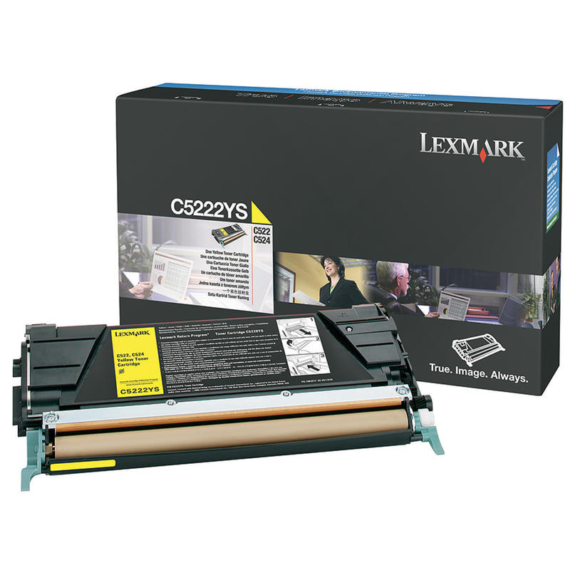 Lexmark C5220YS Yellow Return Program Toner Cartridge MPN:C5220YS