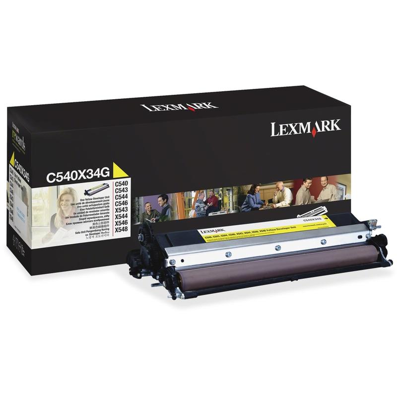 Lexmark Yellow Developer Unit For C54X Printer - Laser - Yellow MPN:C540X34G