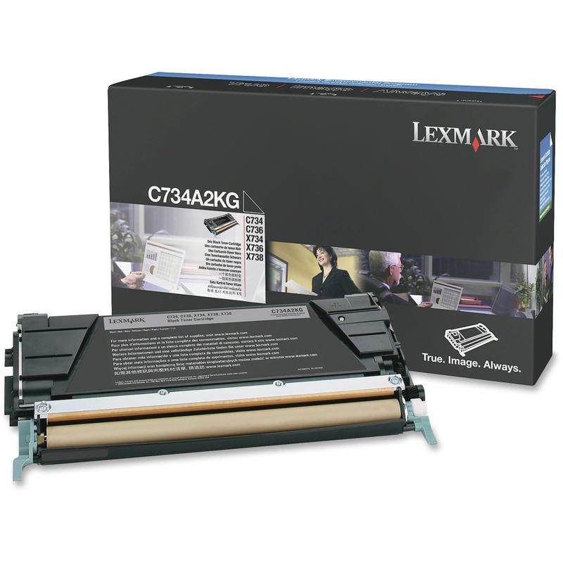 Lexmark C734A2KG Black Return Program Toner Cartridge MPN:C734A2KG