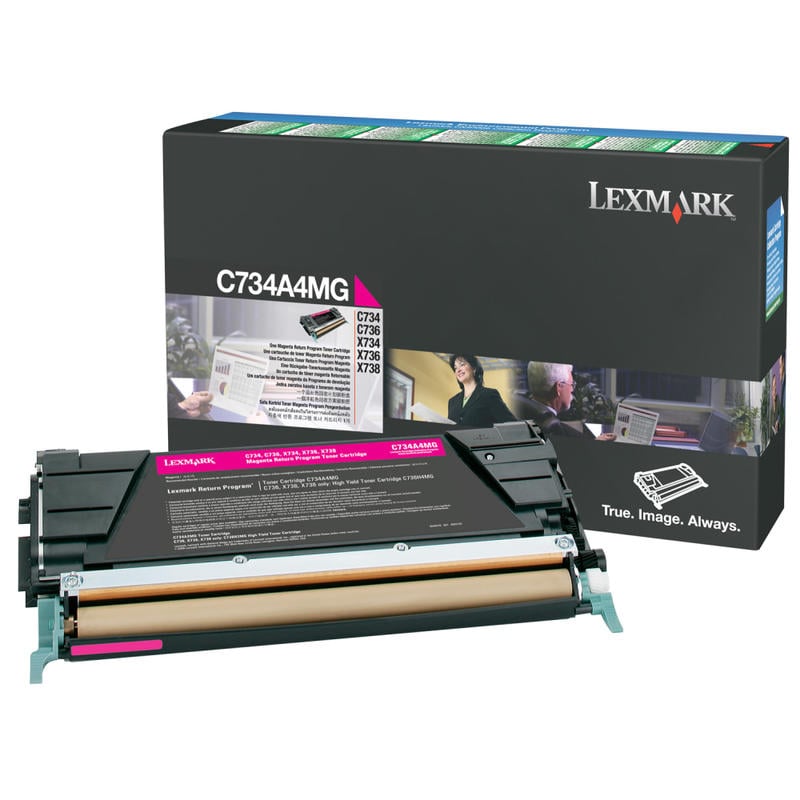 Lexmark C734A4MG Magenta Toner Cartridge MPN:C734A4MG