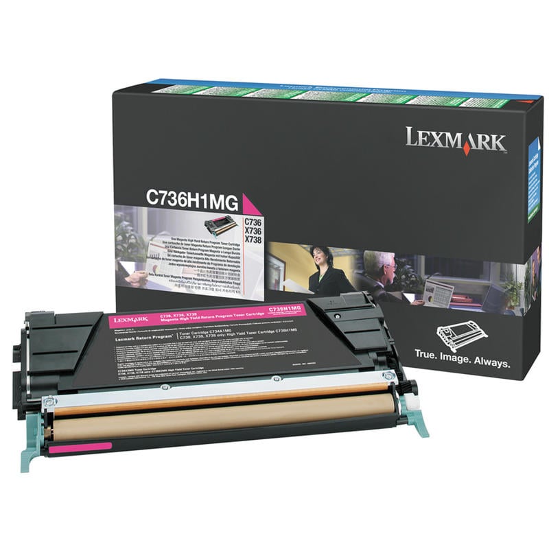 Lexmark C736H1MG Magenta High Yield Return Toner Cartridge MPN:C736H1MG