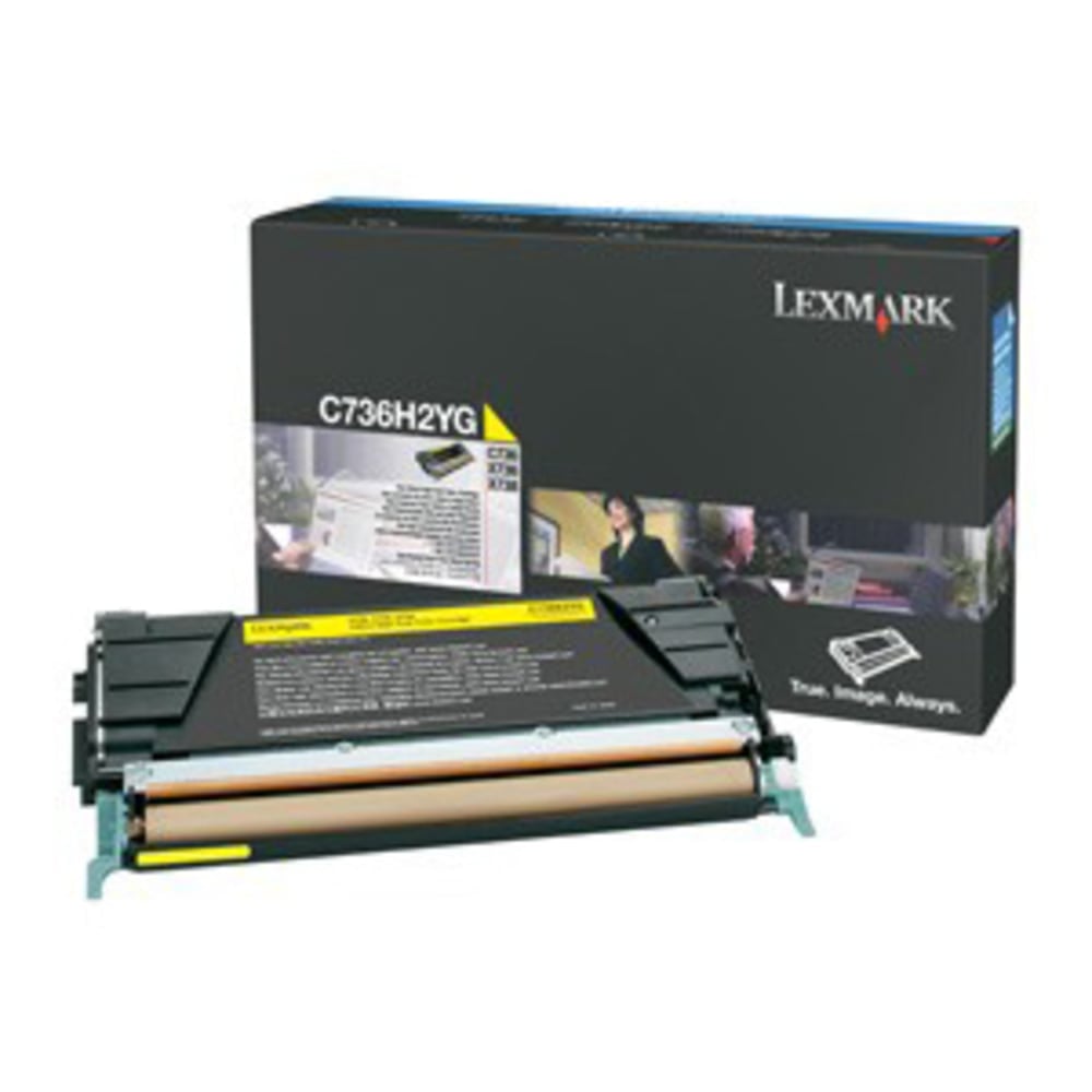 Lexmark Lexmark - Toner Cartridge - Hi, C736H2Yg MPN:C736H2YG