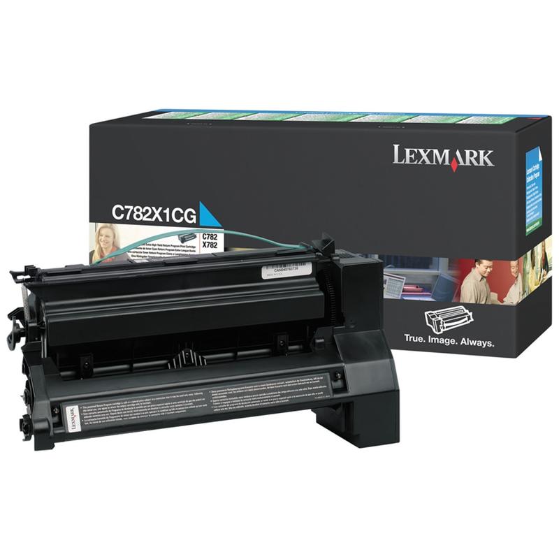 Lexmark X782X1CG Cyan Extra-High Yield Toner Cartridge MPN:C782X1CG