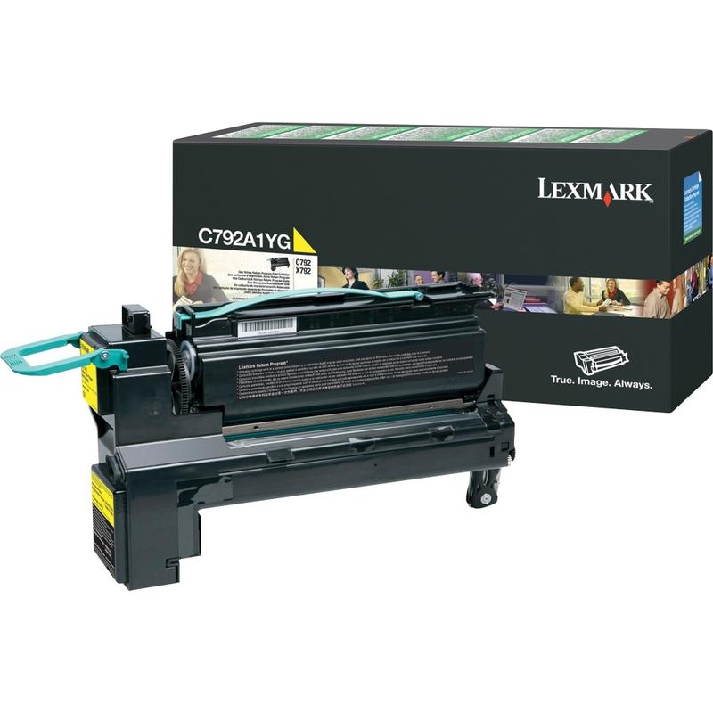 Lexmark C792A1YG Yellow Return Program Toner Cartridge MPN:C792A1YG