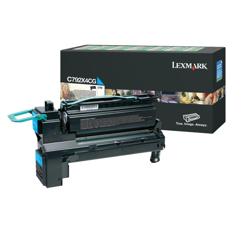 Lexmark C792X4CG Cyan High Yield Toner Cartridge MPN:C792X4CG