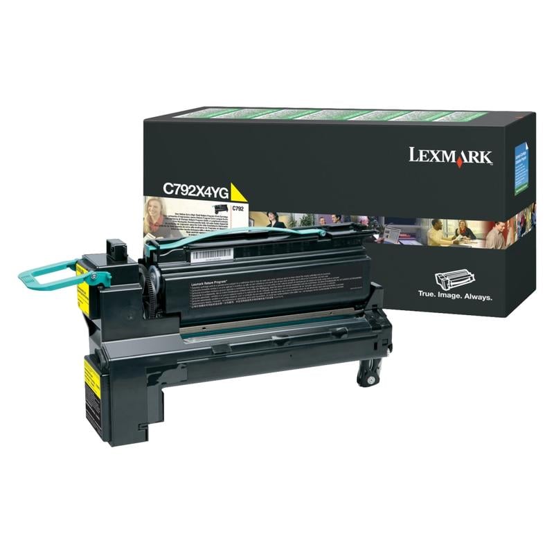 Lexmark C792X4YG Yellow High Yield Toner Cartridge MPN:C792X4YG