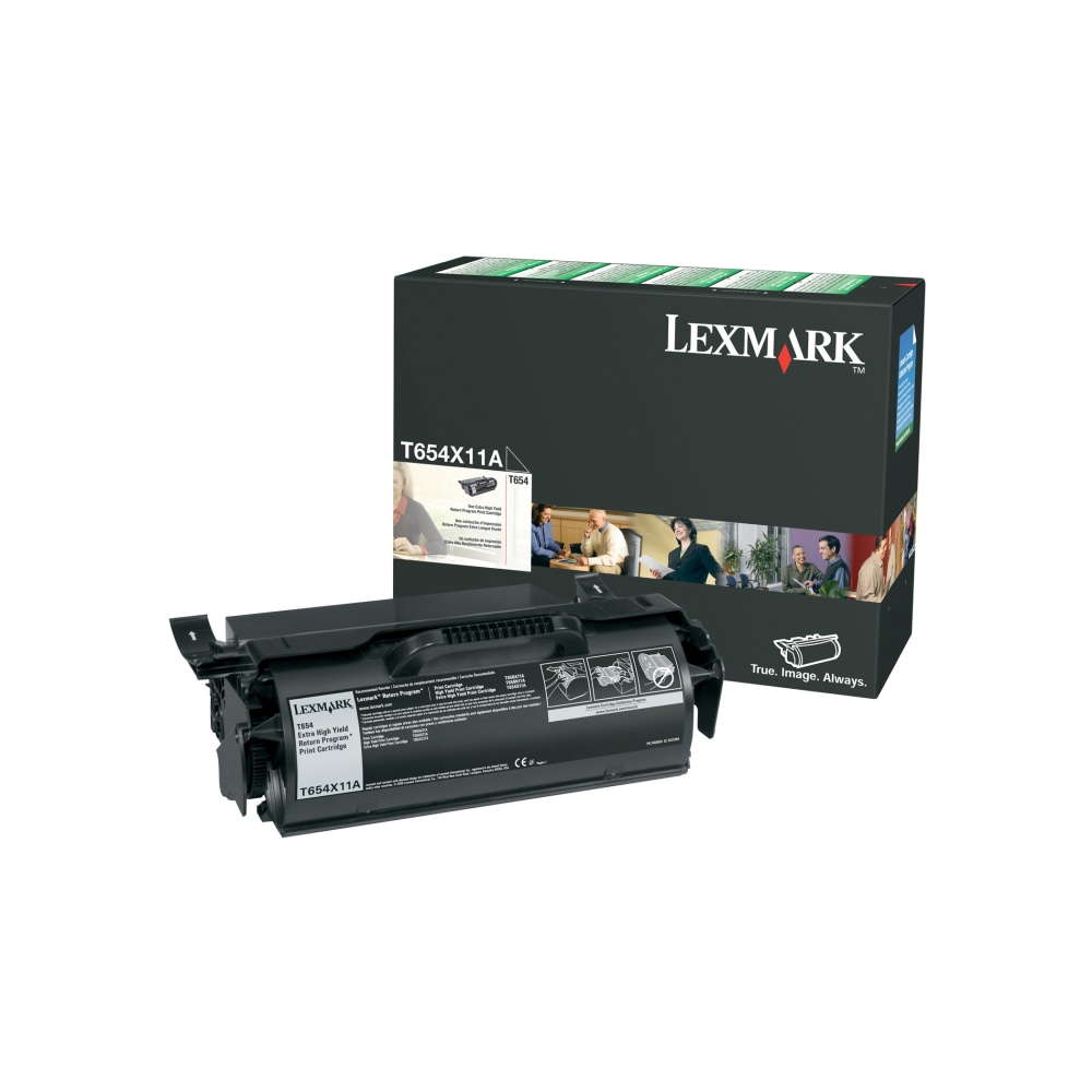 Lexmark T654X11A Black Extra-High Yield Return Program Toner Cartridge MPN:T654X11A