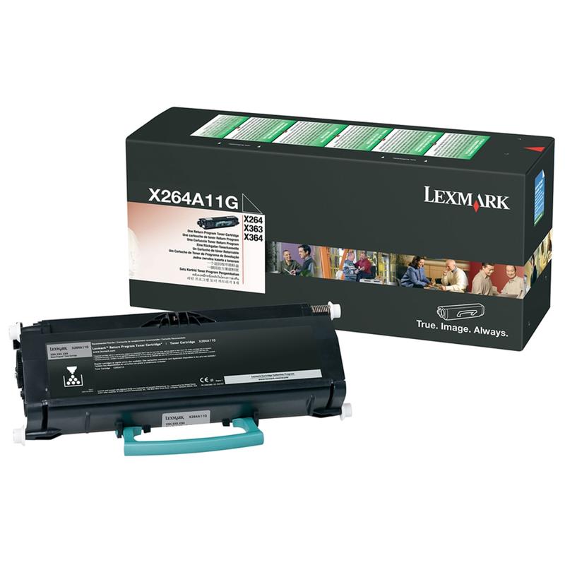 Lexmark X264A11G Black Return Program Toner Cartridge MPN:X264A11G