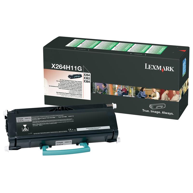 Lexmark X264H11G Black High Yield Return Program Toner Cartridge MPN:X264H11G