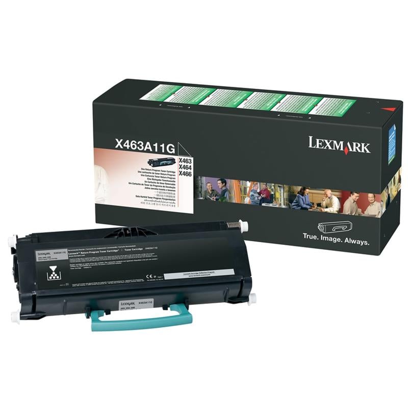 Lexmark X463A11G Black Return Program Toner Cartridge MPN:X463A11G