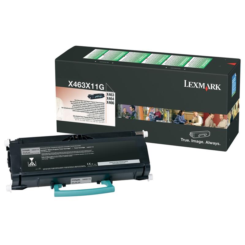 Lexmark X463X11G Black Extra-High Yield Return Program Toner Cartridge MPN:X463X11G