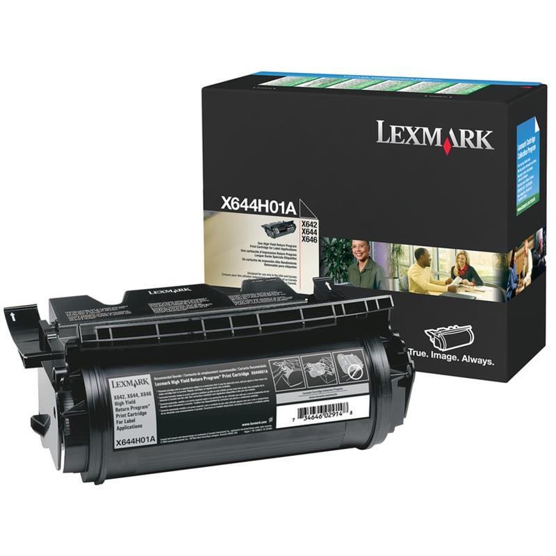 Lexmark X644H01A Black Return Program Toner Cartridge MPN:X644H01A