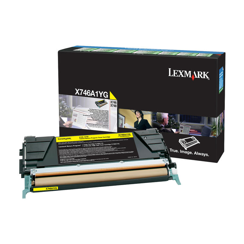 Lexmark X746A1YG Yellow Toner Cartridge MPN:X746A1YG