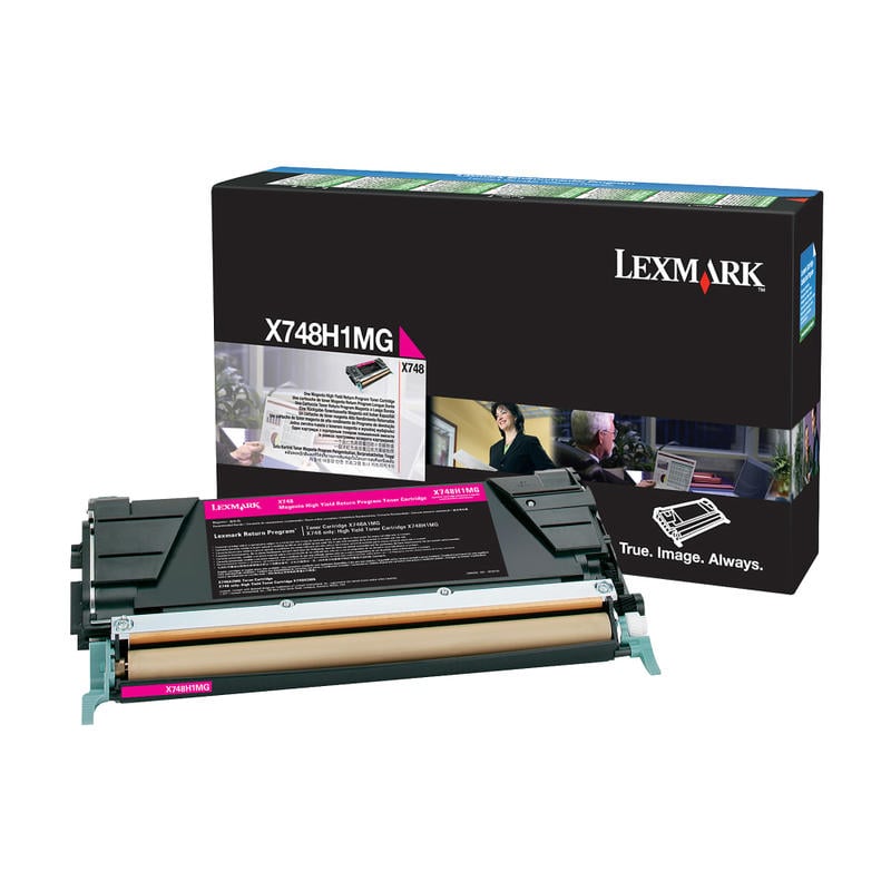 Lexmark X748H1MG Magenta High Yield Return Program Toner Cartridge MPN:X748H1MG