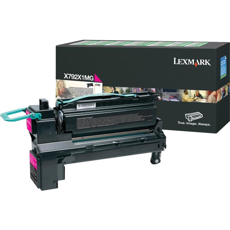 Lexmark X792X1MG Magenta Extra-High Yield Return Program Toner Cartridge MPN:X792X1MG