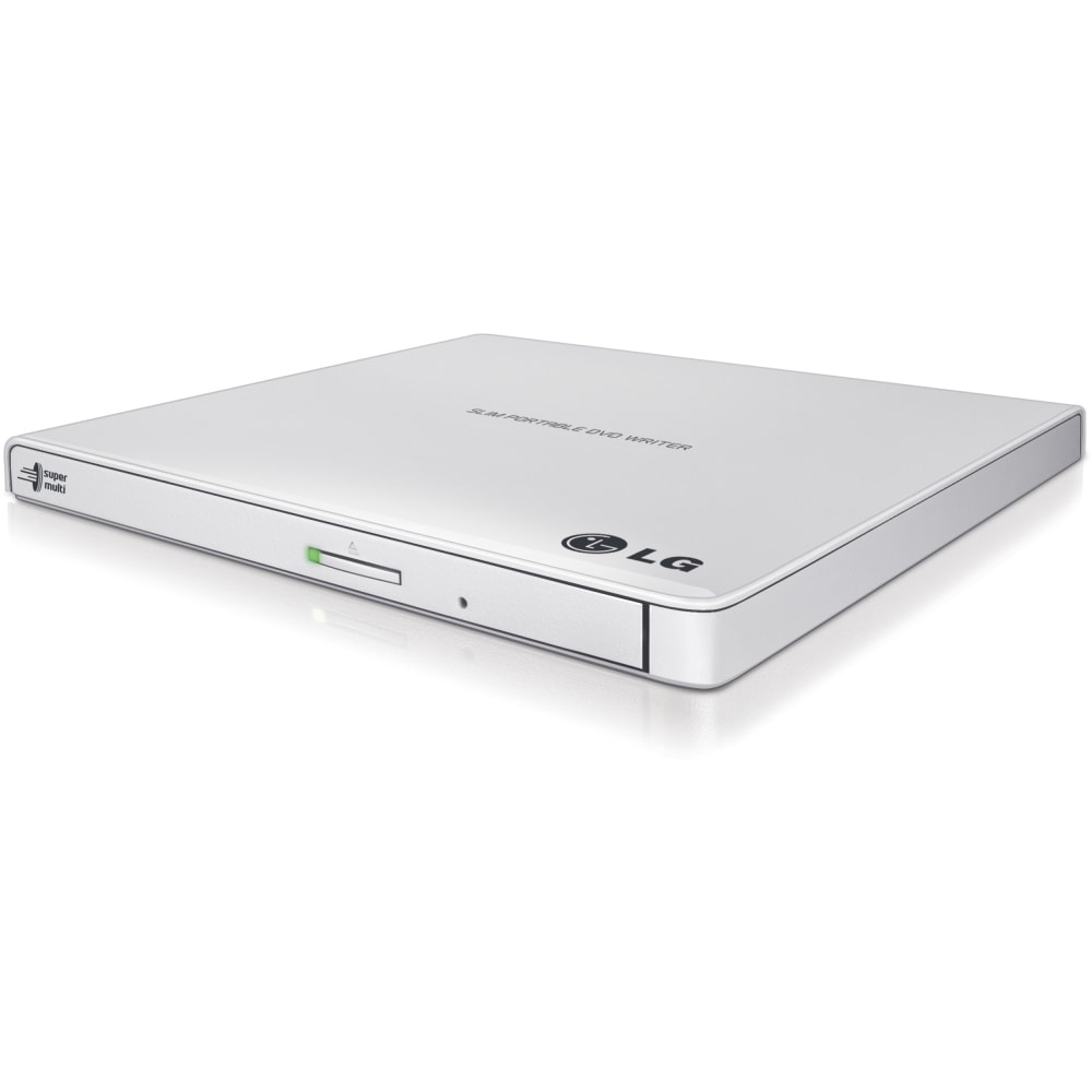 LG GP65NW60 DVD-Writer - Retail Pack - White - DVD-RAM/±R/±RW Support - 24x CD Read/24x CD Write/24x CD Rewrite - GP65NW60 MPN:GP65NW60