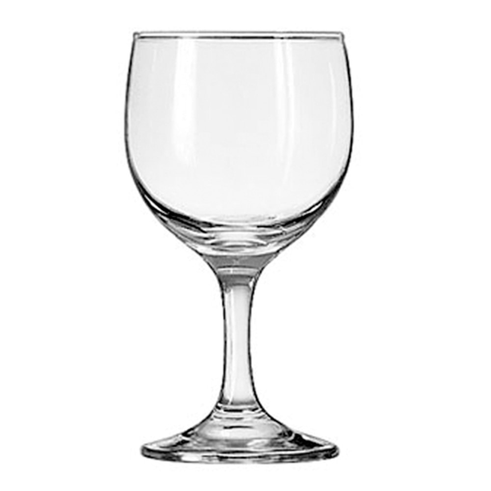 Libbey Glassware Embassy Wine Glasses, 8.5 Oz, 5 5/8inH, Clear, Pack Of 24 Glasses MPN:3764