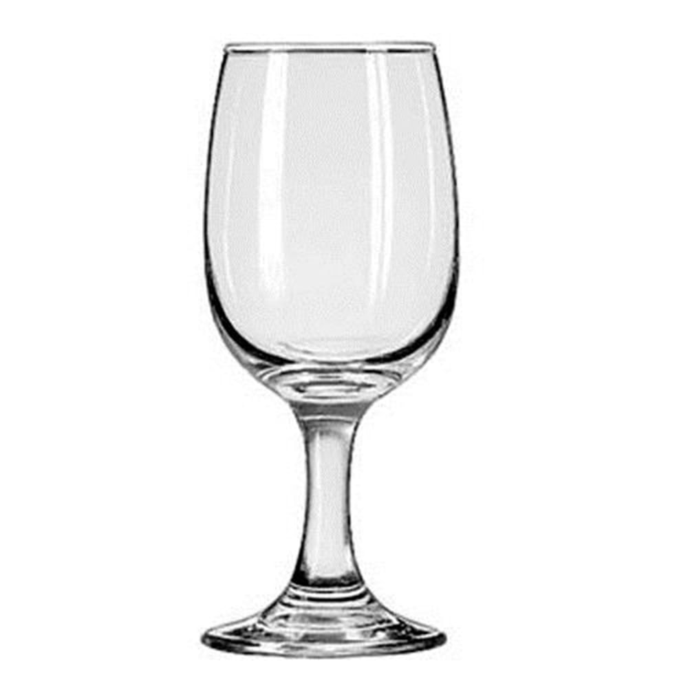 Libbey Glassware Embassy Wine Glasses, 8.5 Oz, 6 3/8inH, Clear, Pack Of 24 Glasses MPN:3765