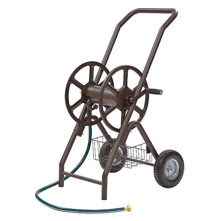Garden Hose Reel, Cart, 6 in, Steel MPN:302