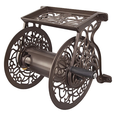 Garden Hose Reel, Wall Mount, Aluminum MPN:708-CA