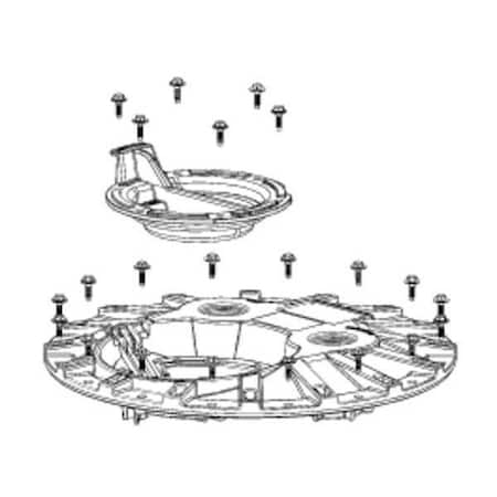 Cover, 24 in Dia, 4 in H, Polypropylene MPN:K001127