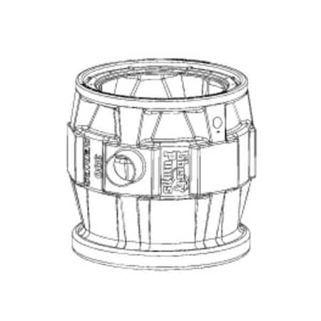 SewageBasin, 41gal, Polyethylene, 24in MPN:K001133