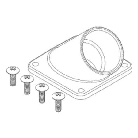 VentFlangeKit, 1.5inDia, 3.5inH, PVC MPN:K001376