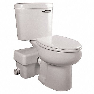 Macerating Toilet Floor w/ Back Outlet MPN:AscentII-ESW