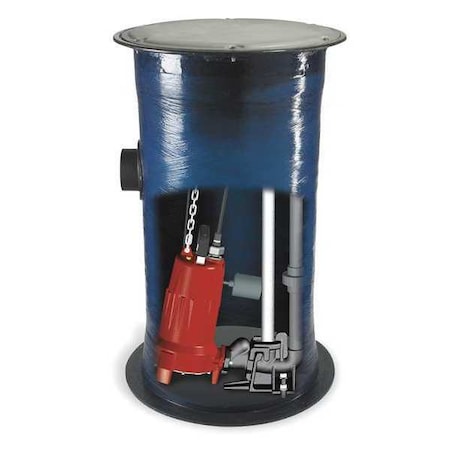 GrinderPumpSystem, 25ft, 2hp, 208/230VAC MPN:2448LSG202