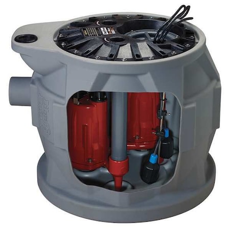 GrinderPumpSystem, 10ft, 1hp, 115VAC MPN:P682XPRG101